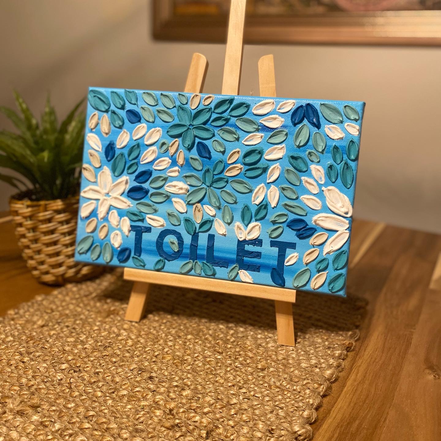 Ocean Side Room name art - Toilet