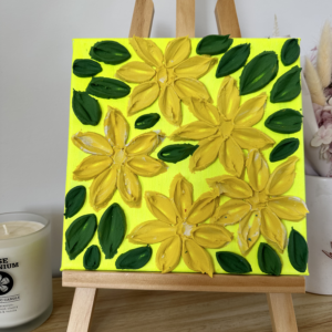 Cosmos Apricot Lemonade textured art for sale