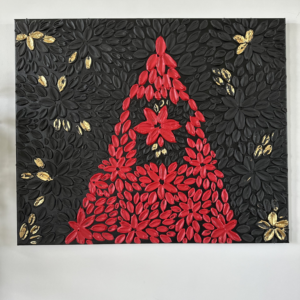 Red Cardinal acrylic art for sale, Perth, Australia